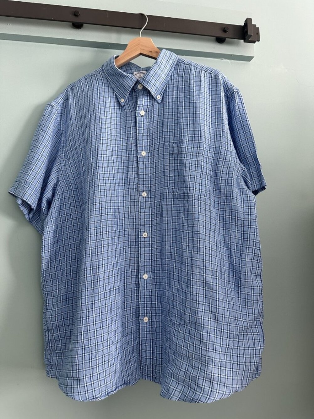 L.L.Bean Popover Shirt, Chambray/Plaid